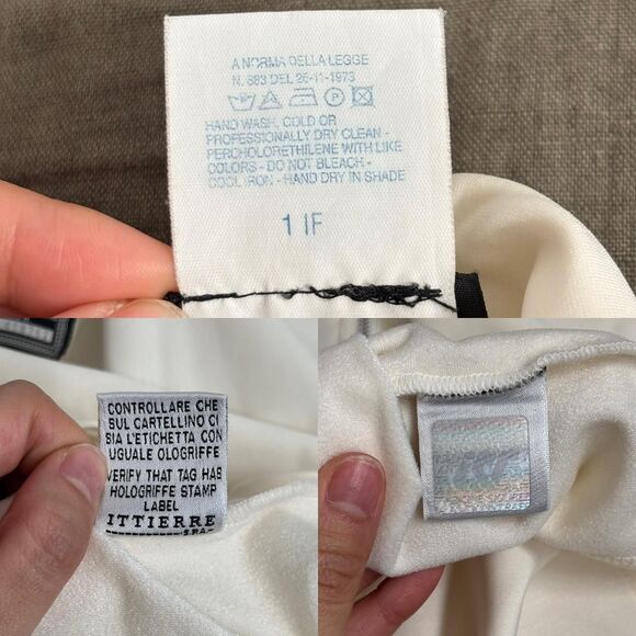 Versace Women's Cream Shirt - Picture 6 of 6